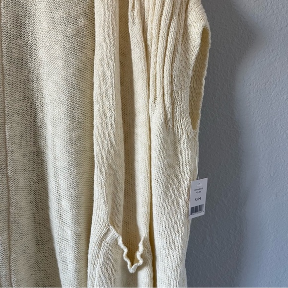 NWT Dip Cream Oversized Cotton Open Front Cozy Knit Cardigan Women's Size S/M - Picture 3 of 6